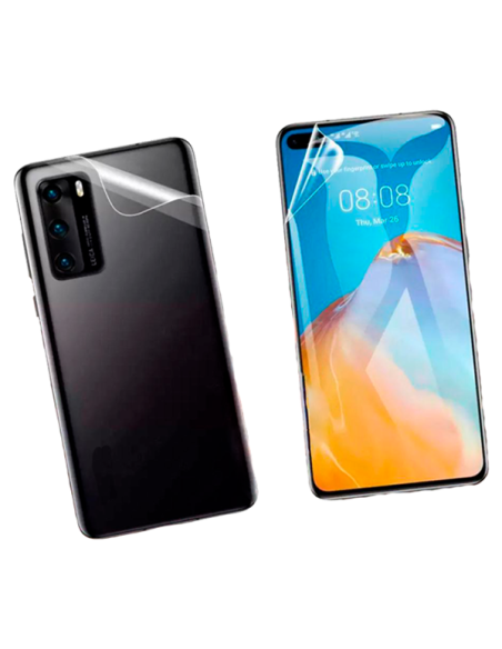 Kit Película Hydrogel 360 Full Cover Frente + Verso + Bordas Laterais para Huawei Nova7 SE 5G