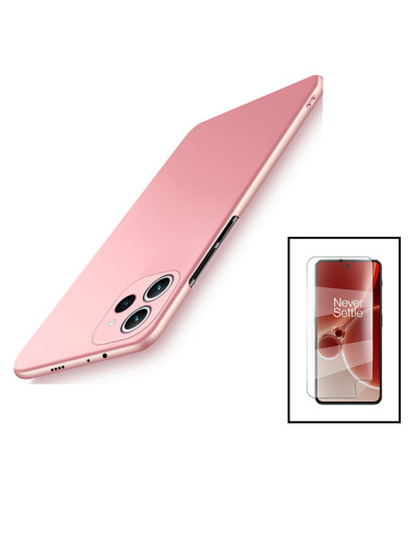 Kit Película Hydrogel Full Cover Frente + Capa SlimShield para Xiaomi Poco X5 Pro - Rosa