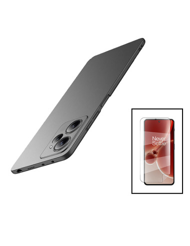 Kit Película Hydrogel Full Cover Frente + Capa SlimShield para Xiaomi Redmi Note 12R - Preto