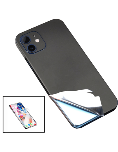 Kit Película Traseira Full-Edged SurfaceStickers + Película Hydrogel Full Cover Frente para iPhone 11 - Preto