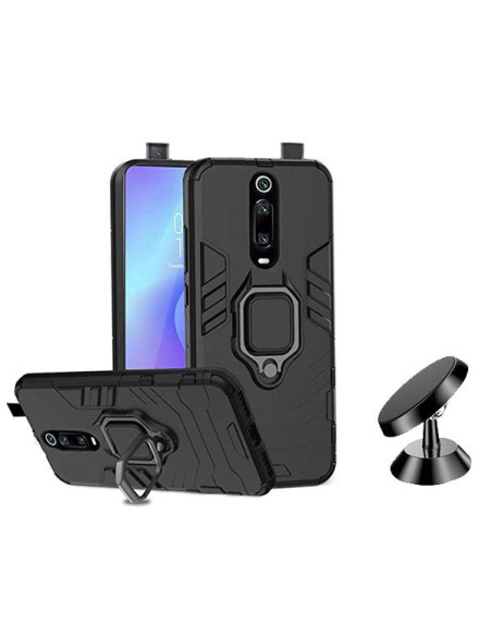 Kit Suporte Magnético de Carro + Capa 3X1 Military Defender para Xiaomi Mi 9T Pro