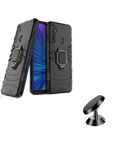 Kit Suporte Magnético de Carro + Capa 3X1 Military Defender para Xiaomi Redmi Note 8T