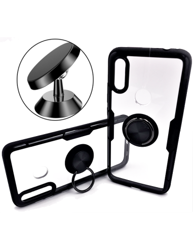 Kit Suporte Magnético de Carro + capa case 3X1 Clear Armor para Samsung Galaxy M30