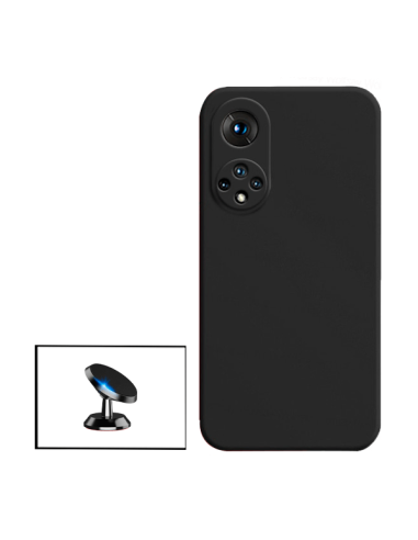 Kit Suporte Magnético de Carro + Capa Silicone Líquido para Huawei Nova 9