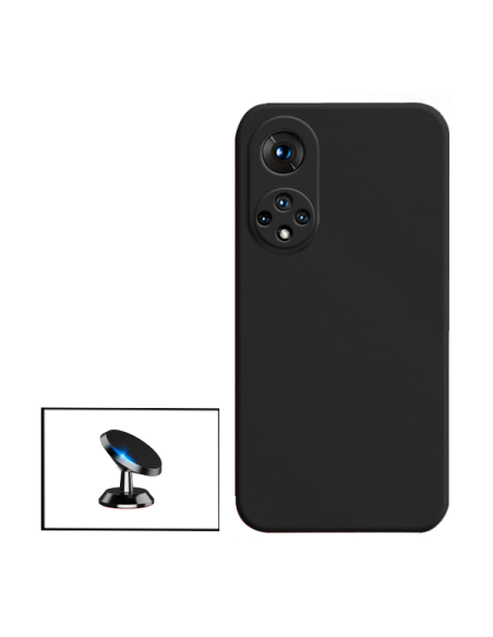 Kit Suporte Magnético de Carro + Capa Silicone Líquido para Huawei Nova 9