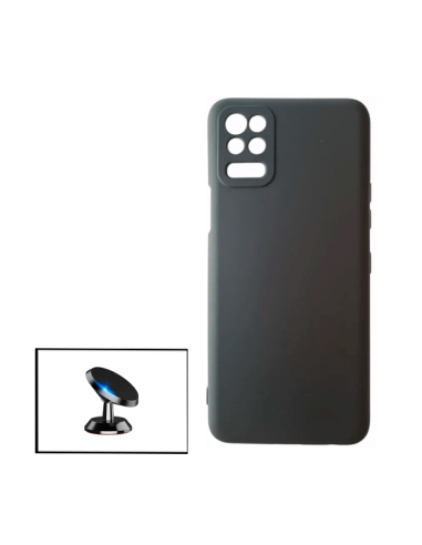 Kit Suporte Magnético de Carro + Capa Silicone Líquido para LG K52