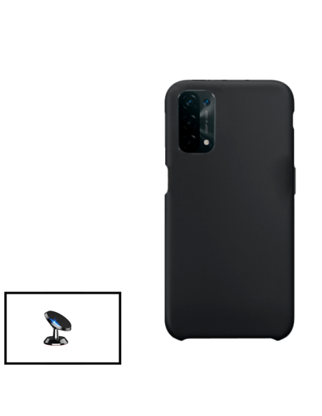 Kit Suporte Magnético de Carro + Capa Silicone Líquido para Oppo A16S