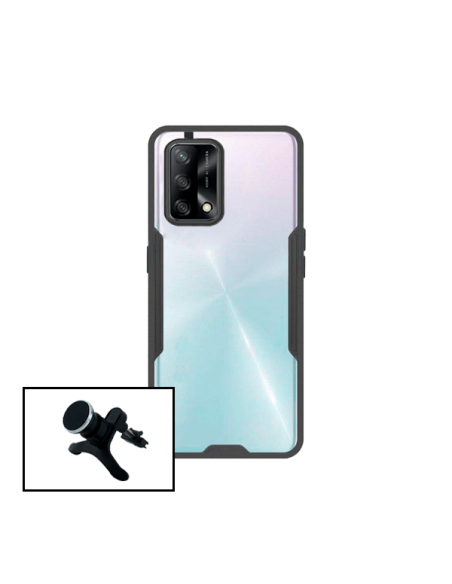 Kit Suporte Magnético de Carro Reforçado + capa case 3X1 Clear Armor para Oppo A54 5G