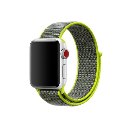 Bracelete NylonSense para Apple Watch Edition Series 7 - 41mm - Verde Florescente