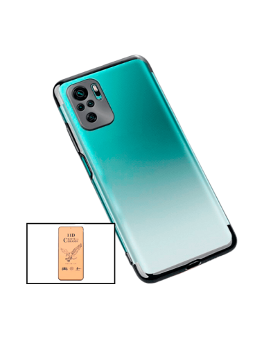 Kit Vidro Temperado CeramicGlass Full Cover + Capa SlimArmor para Xiaomi Redmi Note 10s - Preto