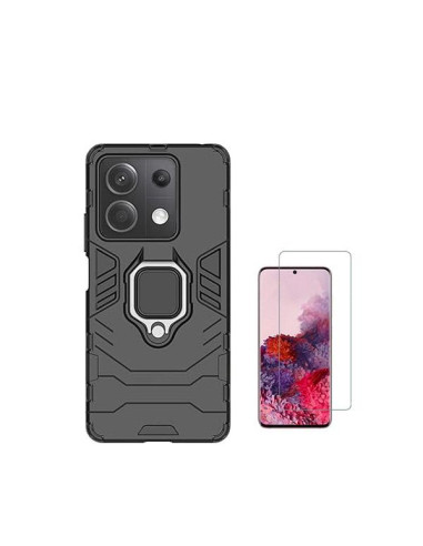 Kit Vidro Temperado ClearGlass + Capa 3X1 Military Defender Phonecare para Xiaomi Poco X6 5G - Preto