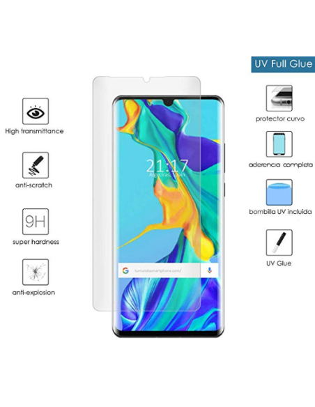 Película de Vidro Nano Curved UV para Huawei P30 Pro New Edition