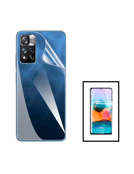 Película Hydrogel Full Cover Frente e Verso para Xiaomi Poco X4 NFC - Transparente